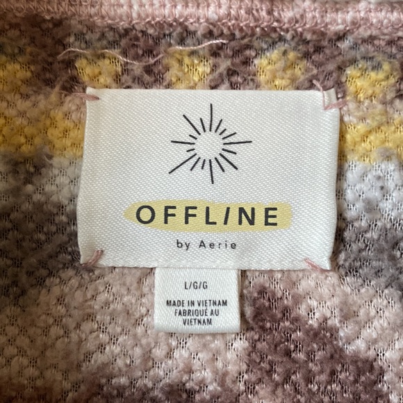 Offline x Aerie | Sherpa Quarter Zip Pullover Size Large - Picture 5 of 8